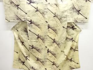 アンティーク　カヌー訓練模様単衣男物長襦袢